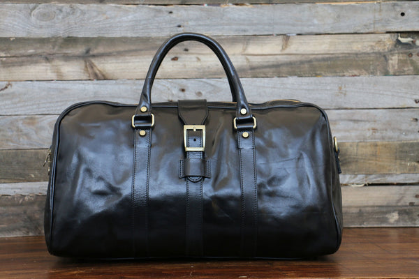Leather Weekender bag
