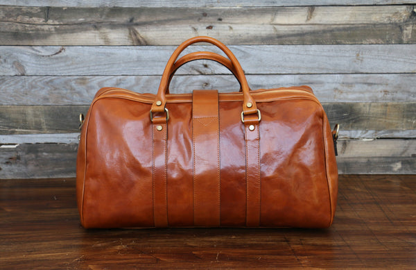 Leather Weekender bag